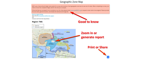 Website Tips and Tricks: Geographic Zone Codes | Reef Environmental ...