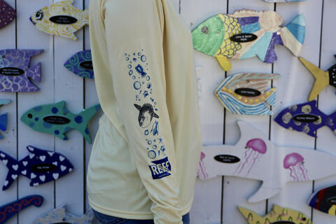 Ocean Sunfish Ocean Icon Rash Guard | Reef Environmental Education ...