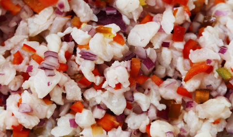 Ceviche is a popular dish popular in the coastal regions of Central and South America. Acidic juices are used to cure fish while maintaining that great &quot;raw&quot; taste. There are many ceviche variations, but trip participants agree that lionfish ceviche is the best (not that we are biased).