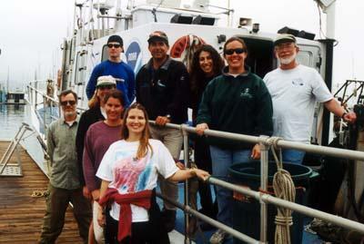 REEF Team on the CINMS boat the R/V Ballena.